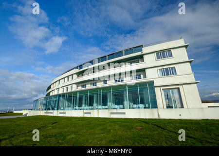 Le Midland Hotel sur le front de mer de Morecambe Banque D'Images