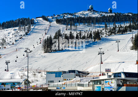 Région de ski Grosser Arber, Parc National de la forêt bavaroise, Bayerisch Eisenstein, Bavière, Allemagne Banque D'Images