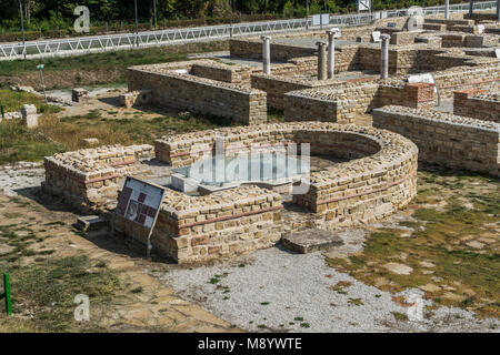 Vestiges d'une forteresse romaine dans Novаe, Svishtov Banque D'Images