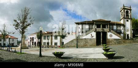 Praia da Vitória mairie (17ème siècle). Terceira, Açores, Portugal Banque D'Images