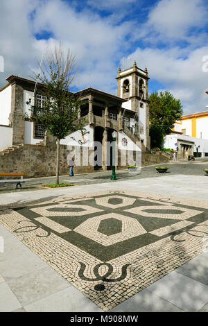 Praia da Vitória mairie (17ème siècle). Terceira, Açores, Portugal Banque D'Images