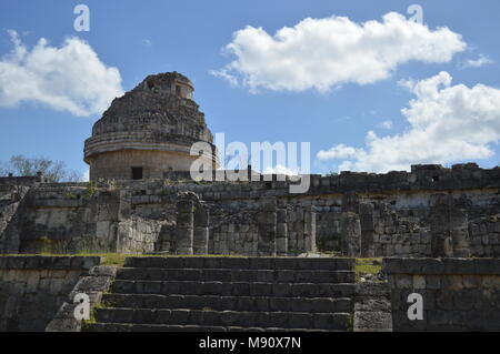 El Caracol - l'observatoire - à Chichen Itza, Mexique Banque D'Images