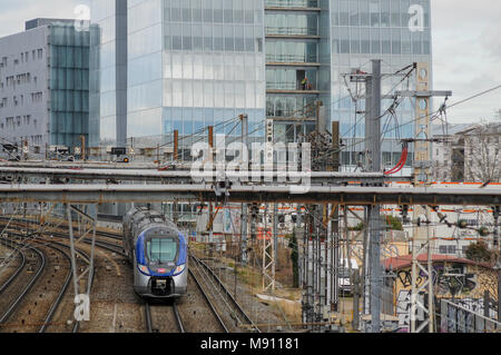 TER, SNCF Train régional, Lyon, France Banque D'Images