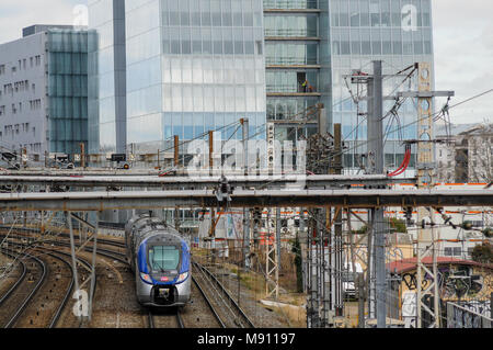 TER, SNCF Train régional, Lyon, France Banque D'Images