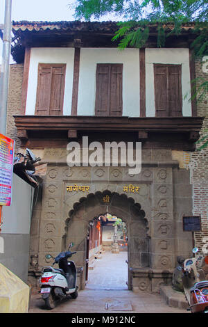 Nageshwar Temple, le temple de Seigneur Shiva, est situé dans Somwar Peth, Pune. C'est l'un des temples les plus anciens de Maharashtra remonte à la 14e cen Banque D'Images