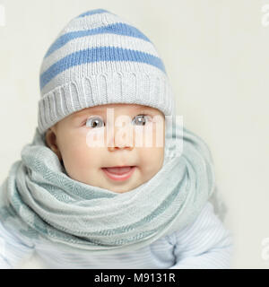Heureux l'enfant, cute baby face Banque D'Images