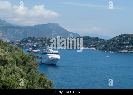 Place de la route de Villefranche-sur-Mer, France, Alps-Maritimes Banque D'Images