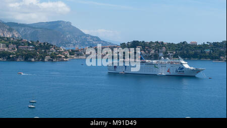 Place de la route de Villefranche-sur-Mer, France, Alps-Maritimes Banque D'Images