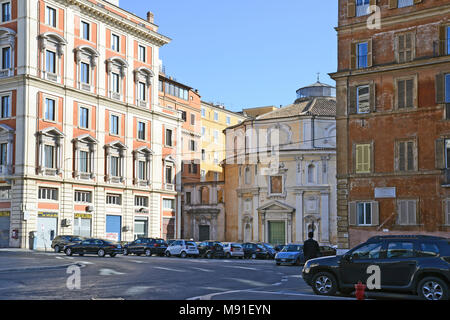 L'église de San Bernardo alle Terme est une église cylindrique dans la Piazza di San Bernardo, Rome Italie Banque D'Images