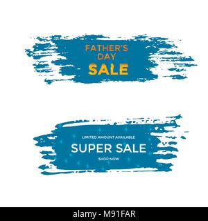Happy Father's Day vente. Illustration vecteur de promotion, une affiche, un dépliant, une carte de réduction, shopping, modèle de l'étiquette de prix, blog, médias sociaux, marketin Illustration de Vecteur