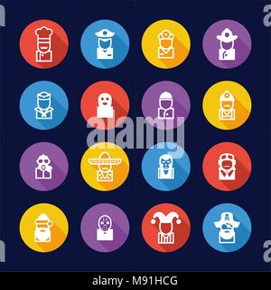 Avatar ou profil Photo Icons Set 1 Set Illustration vecteur ligne mince Illustration de Vecteur