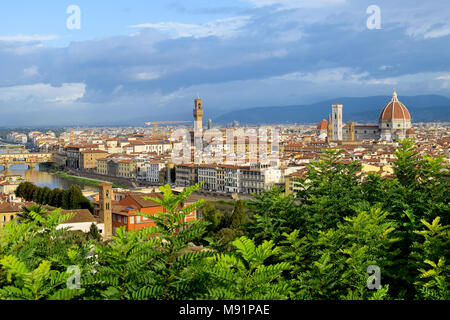 Vue panoramique de Florence en Italie Banque D'Images