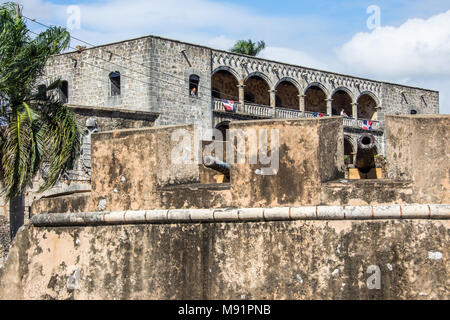 Alcázar de Don Diego Colón, Santo Domnigo, République Dominicaine Banque D'Images