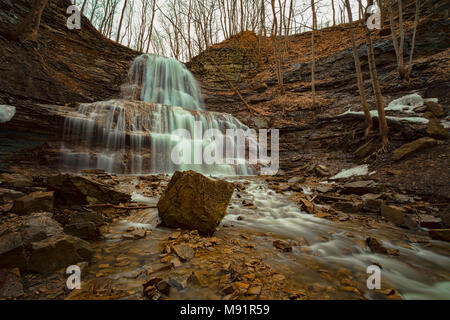 Sherman Falls de Hamilton, Ontario, Canada. Banque D'Images