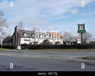 Longton, Lancashire, Royaume-Uni. 20 février 2018. Avis de Longton Village Banque D'Images