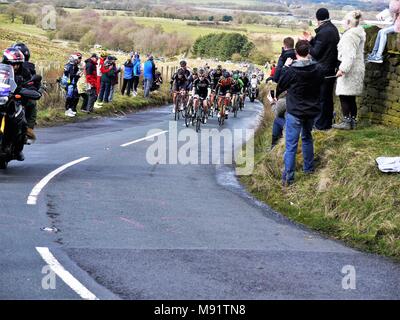 15 avril 2017, Chorley, Lancashire, Royaume-Uni. La course cycliste Grand Prix de Chorley Banque D'Images