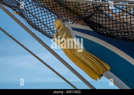 'La' Ranjo figure-chef du Kaiwo Maru Tall Ship, Steveston, Richmond, C.-B. Banque D'Images