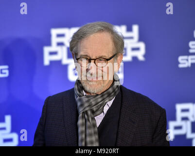 Rome, Italie. Mar 21, 2018. Rome, photocall " Prêt le joueur un ' . Crédit photo : Steven Spielberg : agence photo indépendante/Alamy Live News Banque D'Images