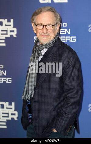 Rome, Italie. Mar 21, 2018. Steven Spielberg assiste à l'un joueur 'Prêt' photocall à l'Hôtel de Russie le 21 mars 2018 à Rome, Italie. Credit : Geisler-Fotopress/Alamy Live News Banque D'Images