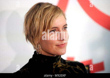 Greta Gerwig assistant à l 'Isle of Dogs' au Metropolitan Museum of Art le 20 mars 2018 dans la ville de New York. Banque D'Images