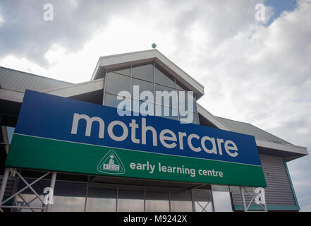 Leicester, Royaume-Uni. 21 mars 2018. Mothercare store fermetures et des pertes d'emploi. © Flab LSTR / Alamy Live News Banque D'Images