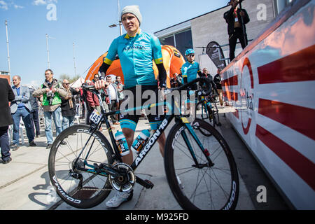 Sant Cugat - Camprodon, Espagne. 21 mars, 2018. 145 STALNOV, Nikita (KAZ) d'ASTANA PRO TEAM 98ème Volta Ciclista a Catalunya 2018 / Phase 3 Sant Cugat - Camprodon de 153km durant le Tour de Catalogne, 21 mars 2018 à Sant Cugat, Espagne. Credit : CORDON PRESS/Alamy Live News Banque D'Images