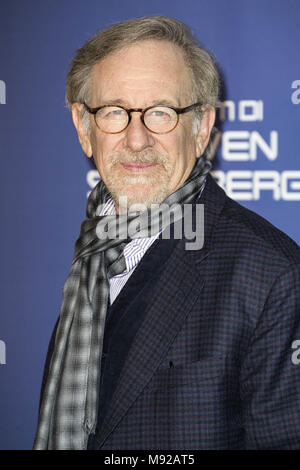 Rome, Italie. Mar 21, 2018. Steven Spielberg assiste à l'un joueur 'Prêt' photocall à l'Hôtel de Russie le 21 mars 2018 à Rome, Italie. | Verwendung weltweit/alliance photo Credit : dpa/Alamy Live News Banque D'Images