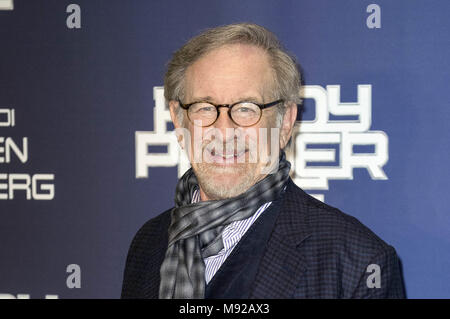 Rome, Italie. Mar 21, 2018. Steven Spielberg assiste à l'un joueur 'Prêt' photocall à l'Hôtel de Russie le 21 mars 2018 à Rome, Italie. | Verwendung weltweit/alliance photo Credit : dpa/Alamy Live News Banque D'Images