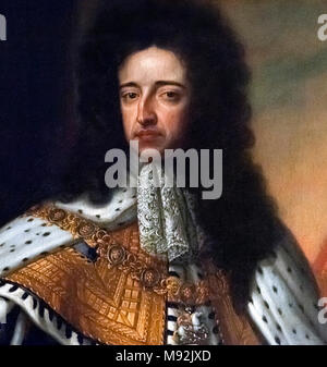 Guillaume III (1650-1702). Portrait du roi Guillaume III d'Angleterre (Guillaume d'Orange). Banque D'Images