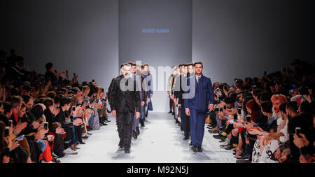 Designer Nuno Gama Automne/Hiver 18-19 collection défilé à 50 édition de la Fashion Week de Paris, le 10 mars 2018 à Lisbonne, Portugal Banque D'Images