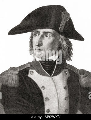 Charles Pierre François Augereau, duc de Castiglione, 1757 - 1816. Soldat, général et maréchal de France. L'histoire de Hutchinson de l'ONU, publié 1915 Banque D'Images
