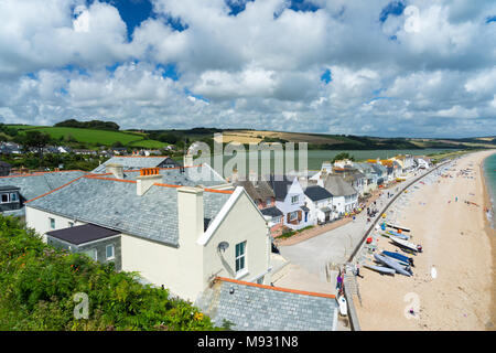 Surplombant le village balnéaire de Torcross dans la région de South Hams Angleterre Devon UK Europe Banque D'Images