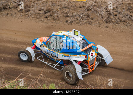 La Palma, Espagne - 10 septembre 2016 : kart cross à Villa de Mazo le 10 septembre 2016 à La Palma, îles de canaries, espagne. Banque D'Images