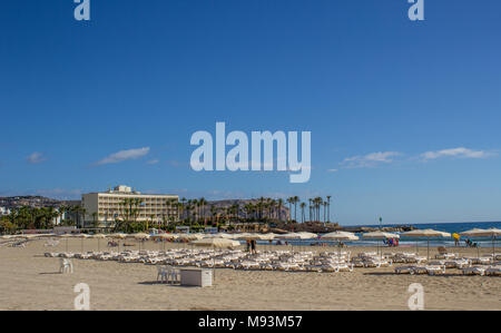 Hôtel de plage dans la plage de distance, en espagnol Banque D'Images