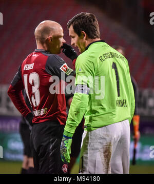 Allemagne, Nuremberg, Max Morlock Stadion 02.02.2018 - 2.Bundesliga - 1. FC Nuremberg vs Erzgebirge Aue - Image : Tobias Werner # 13 Banque D'Images