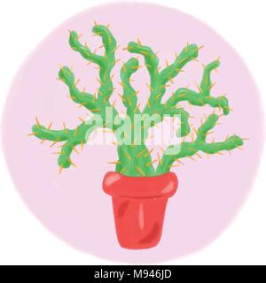 Cactus et plantes grasses en pots Illustrations vectorielles Illustration de Vecteur