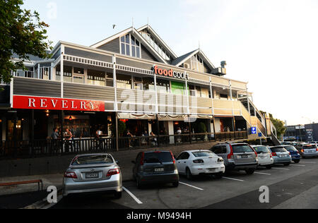 La jovialité bar à cocktails sur Ponsonby Road à Auckland. Banque D'Images