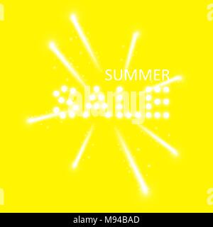 Décorées d'artifice brillant vente arrière-plan. Illustration de Vecteur