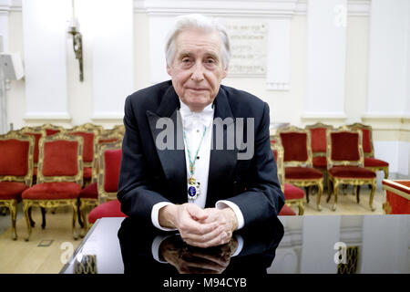 Le pianiste Joaquín Achúcarro se joint à l'Académie Royale des Beaux-arts de San Fernando à Madrid, Espagne. Avec : Joaquin Achucarro, Joaquín Achúcarro Où : Madrid, Communauté de Madrid, Espagne Quand : 18 Feb 2018 Crédit : Oscar Gonzalez/WENN.com Banque D'Images