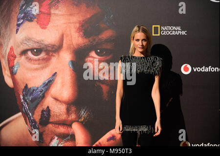 Malaga, Malaga, Espagne. Mar 22, 2018. L'actrice française pose Poesy de Clemence lors d'un photocall avant la première mondiale à la promotion mondiale du théâtre Cervantes.La ville de Malaga se félicite de la première de la deuxième saison de la série d'anthologie du National Geographic '' 'génie', à propos de l'artiste espagnol Pablo Picasso la vie et les œuvres interprétées par l'acteur Antonio Banderas. Sur la tant attendue première promotion ont participé l'acteur Antonio Banderas, directeur Ken Biller et de tous les principaux acteurs. La série télévisée sera créée le 24 avril 2018. (Crédit Image : © Jésus Merida/SOPA Images Banque D'Images