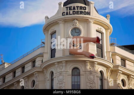 Rues de Madrid dans la partie historique de la ville Banque D'Images