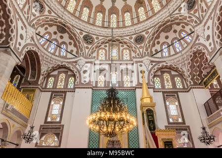 Vue de l'intérieur de la mosquée Schappelijk-i Cedid situé dans Uskudar Istanbul,Turquie,.03 Janvier 2018 Banque D'Images