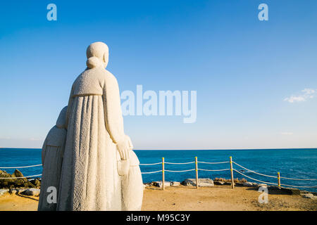 Ulsan, Corée - Février 9, 2017 : statue femme dans Ganjeolgot beach Banque D'Images
