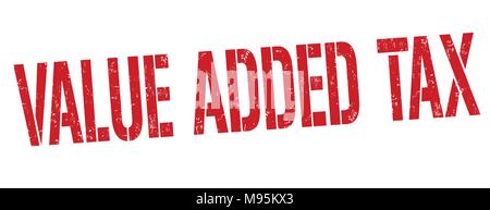 La taxe sur la valeur ajoutée grunge tampons sur fond blanc, vector illustration Illustration de Vecteur