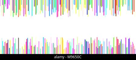 Arrière-plan de conception du modèle graphique de vecteur horizontal - à partir de bandes verticales sur fond blanc Illustration de Vecteur