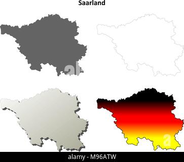 Jeu de carte muette de la Sarre Illustration de Vecteur