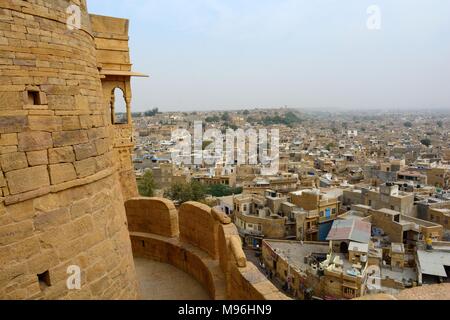 La ville de Jaisalmer Jaisalmer Fort Rajashan Inde Banque D'Images