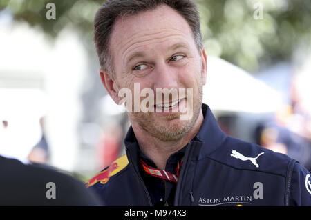 Melbourne, Australie. Mar 23, 2018. Christian Horner, Team Principal, Red Bull Racing, Crédit : dpa/Alamy Live News Banque D'Images