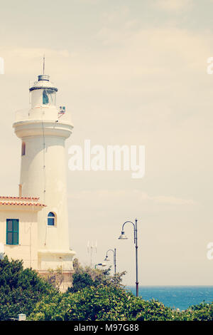 Ancien phare. Italie, Latium, San Felice Circeo Banque D'Images