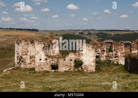 Ruines de château dans Pidzamochok, région de Ternopil, Ukraine Banque D'Images